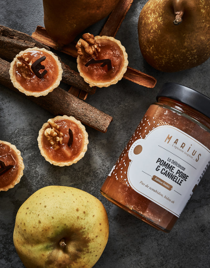 Les tartelettes pommes poires cannelle