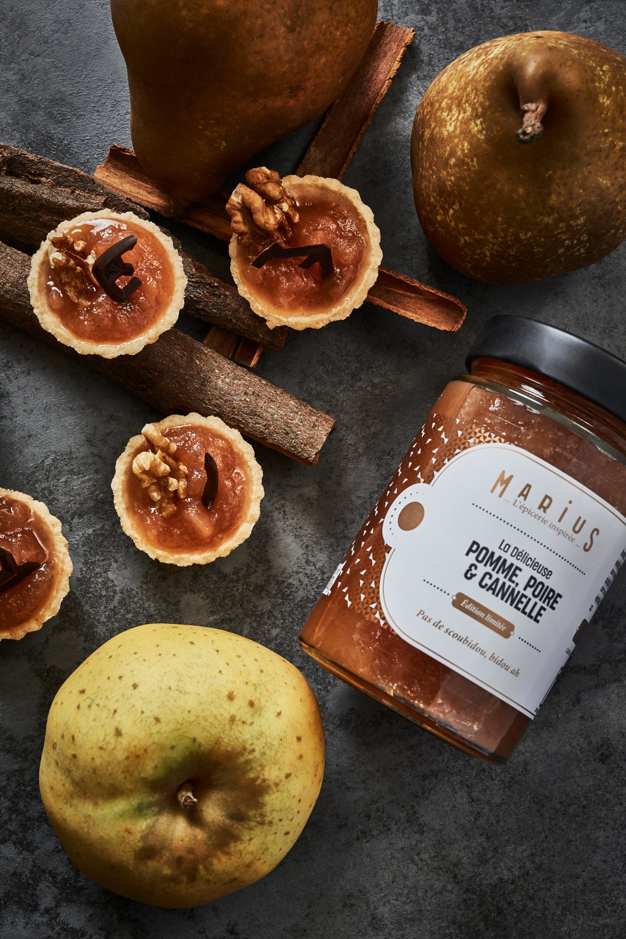 Les tartelettes pommes poires cannelle