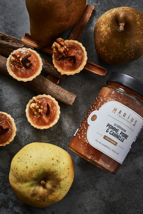 Les tartelettes pommes poires cannelle