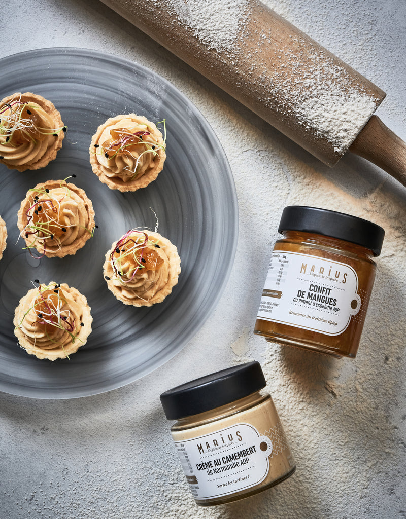 Tartelettes au camembert et mangues