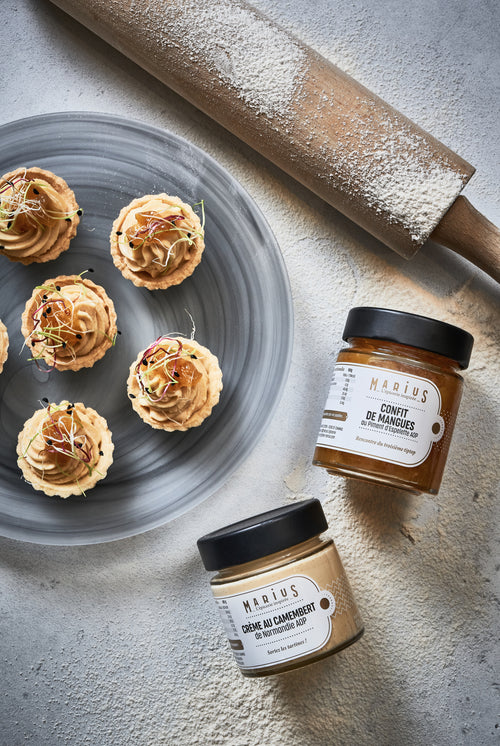 Tartelettes au camembert et mangues