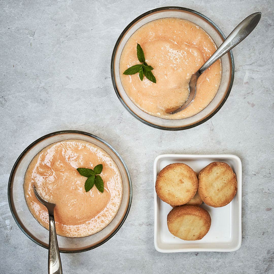 Soupe glacée au melon