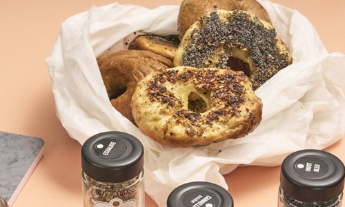 Bagels pavot et échalotes