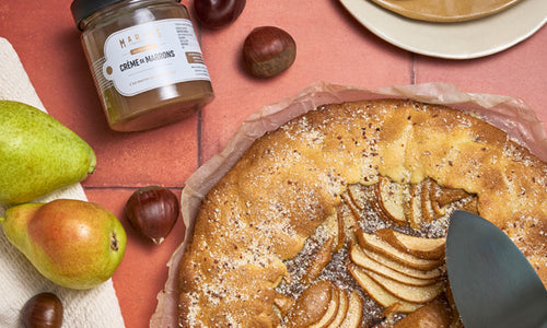 Tarte rustique aux poires et crème de marrons