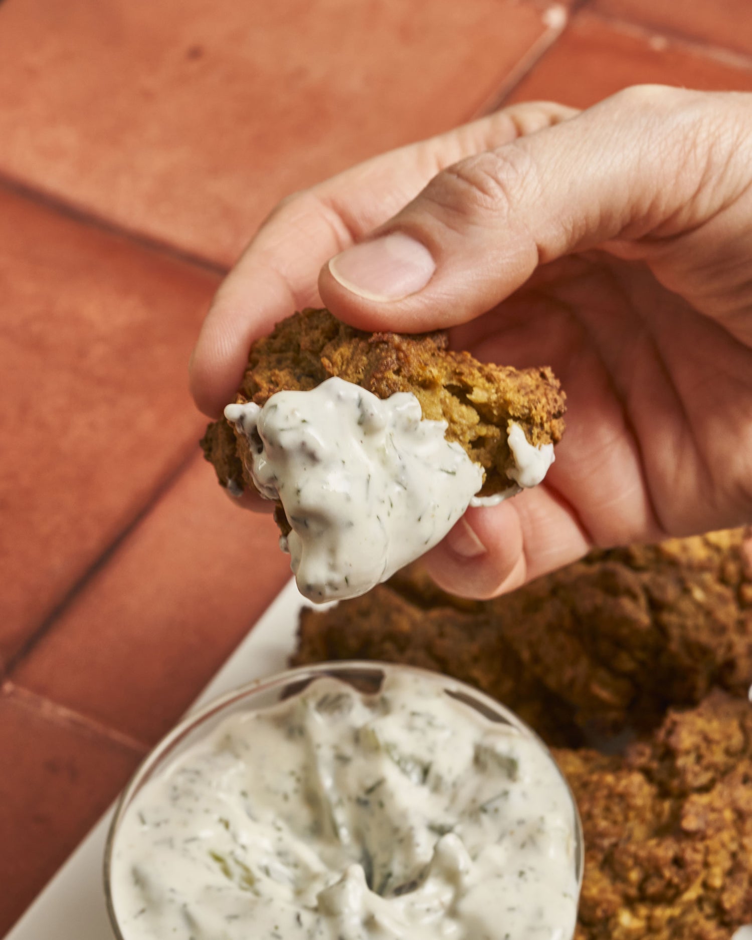 Croquettes d'aubergines et pois chiches