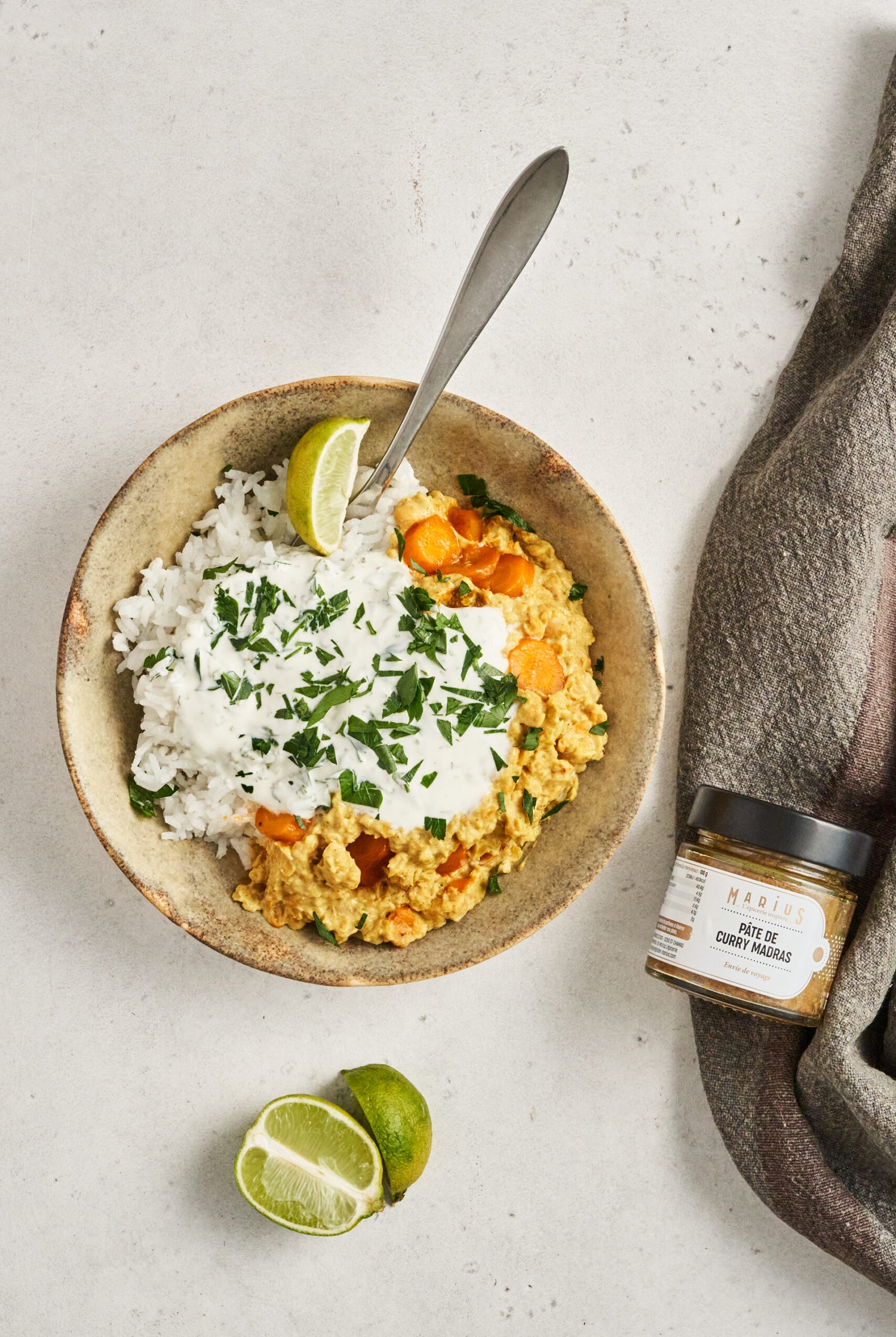 Curry de lentilles corail