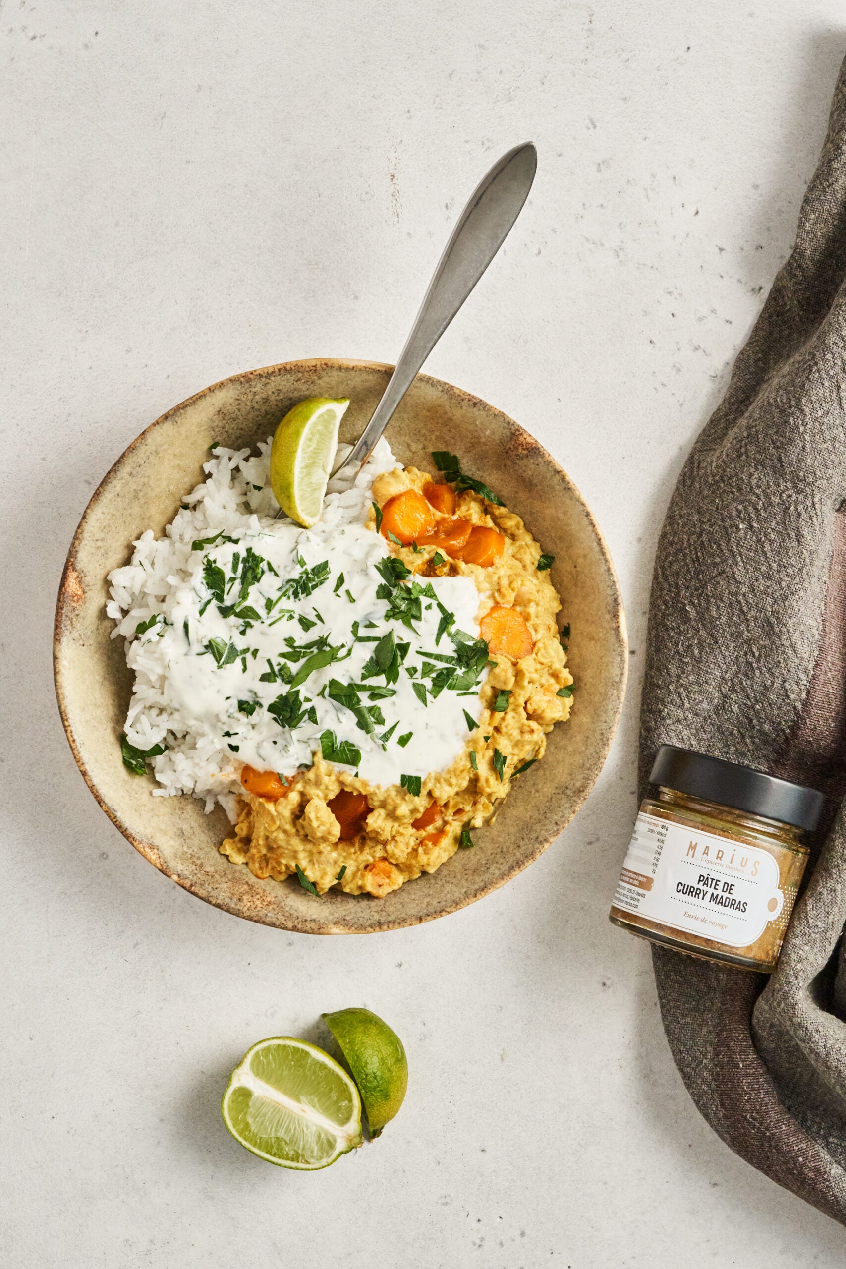 Curry de lentilles corail