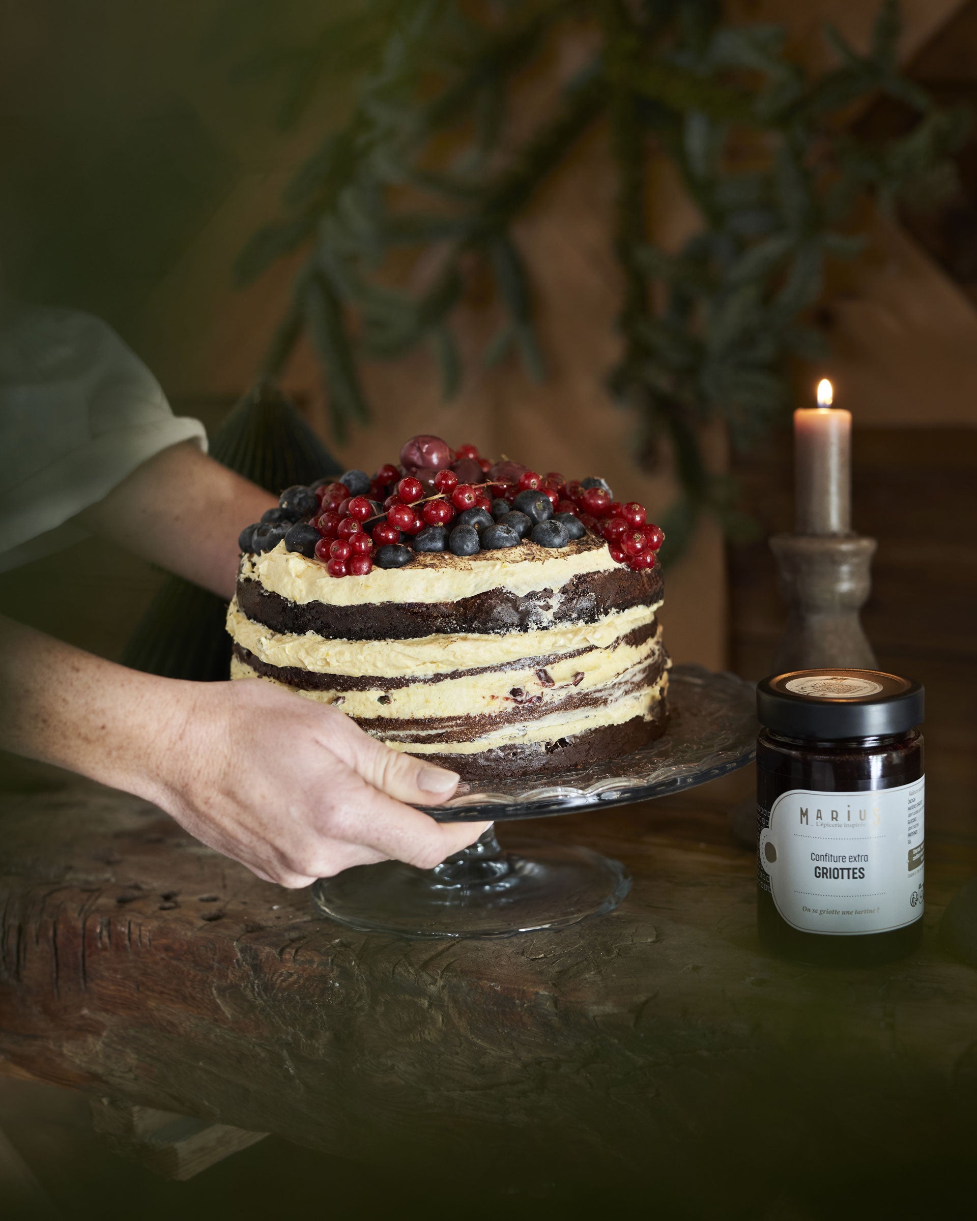 Layer cake façon forêt noire