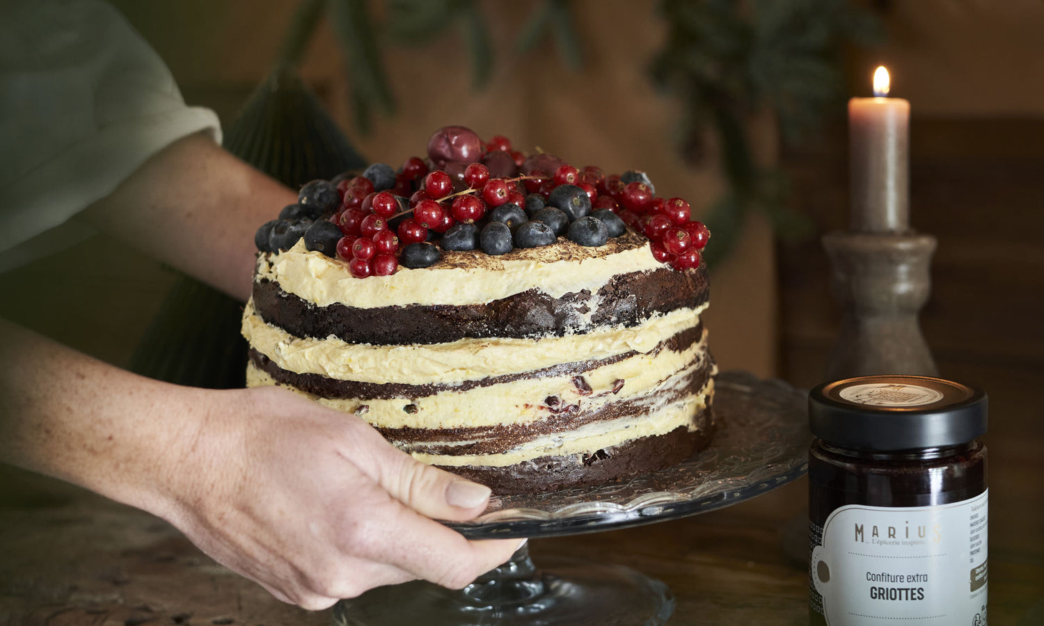 Layer cake façon forêt noire