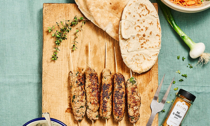 Keftas marocaines au Raz-el-Hanout et sauce blanche