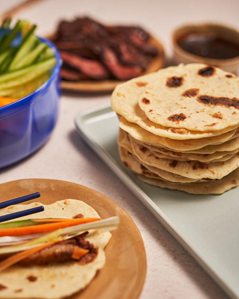 Crêpes chinoises et magret de canard laqué