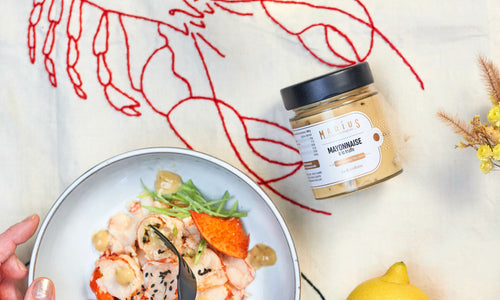 Carpaccio de homard et mayonnaise à la truffe
