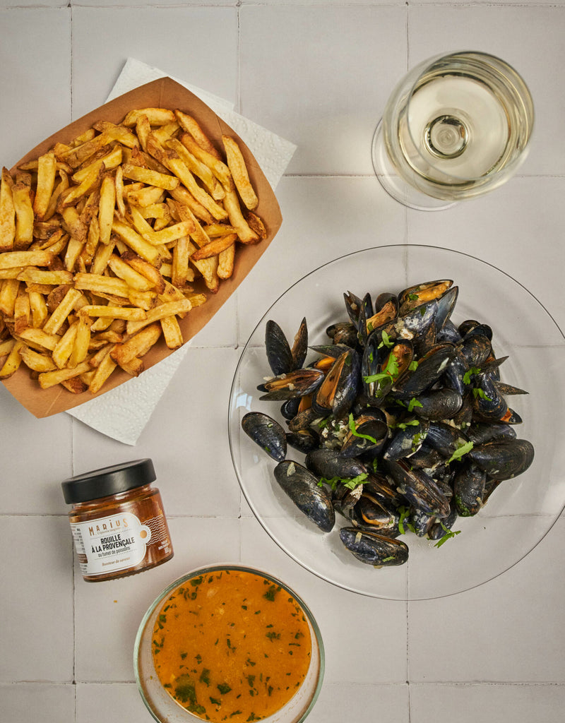 Moules frites & rouille à la provençale