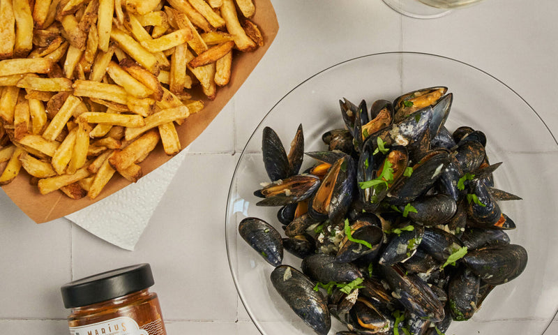 Moules frites & rouille à la provençale