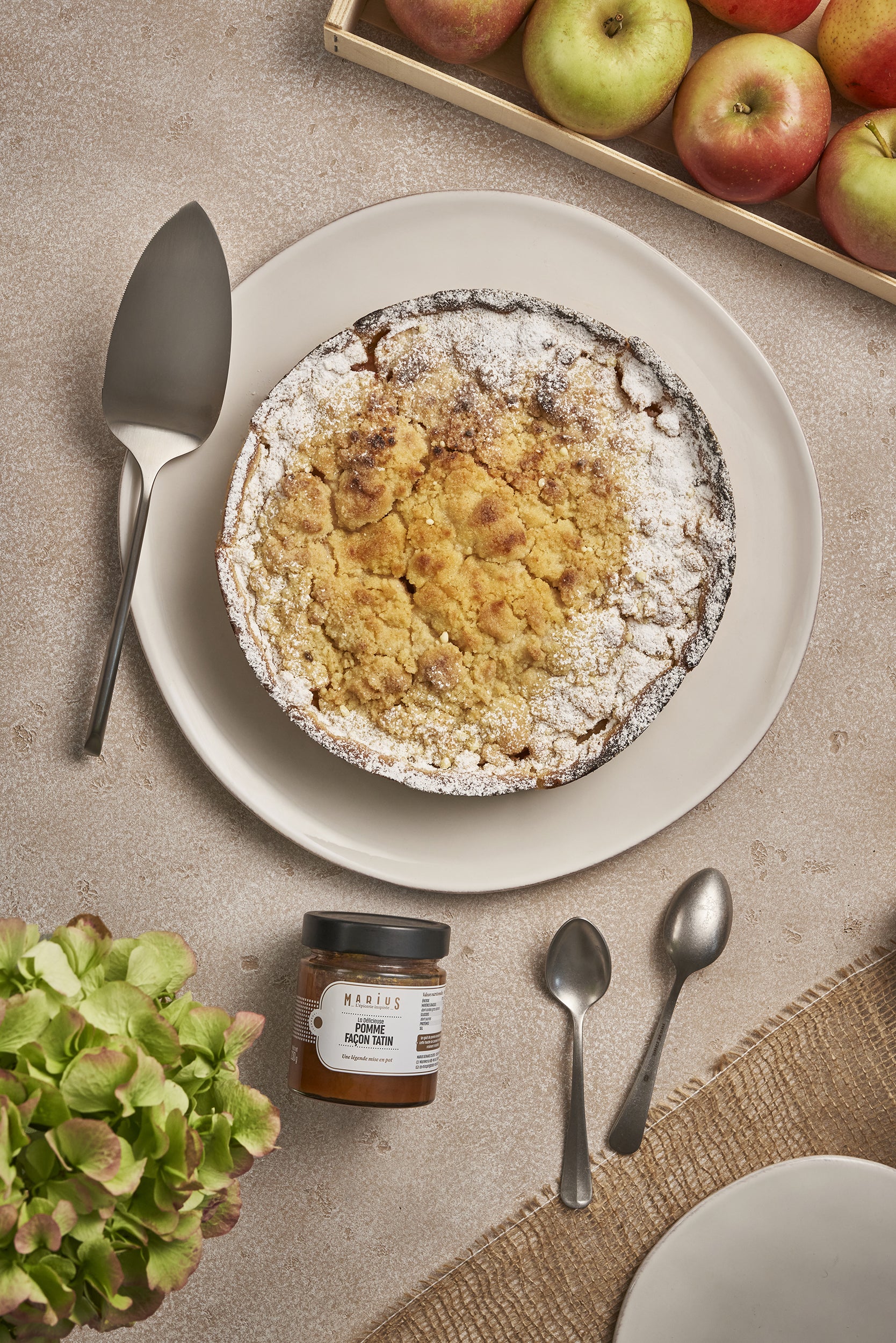 Tarte crumble aux pommes