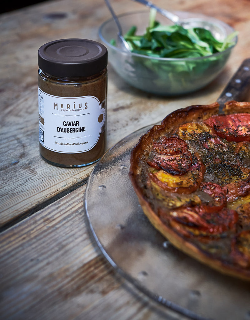 Tarte tomates et aubergines