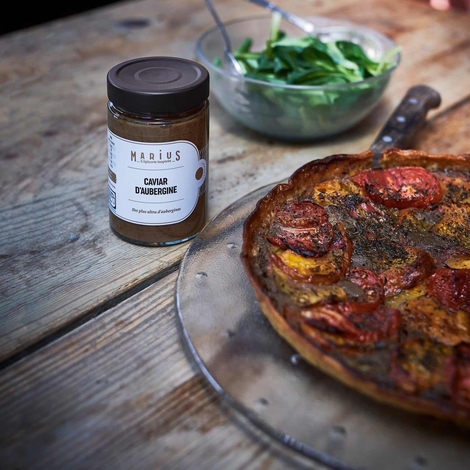 Tarte tomates et aubergines