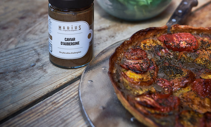 Tarte tomates et aubergines