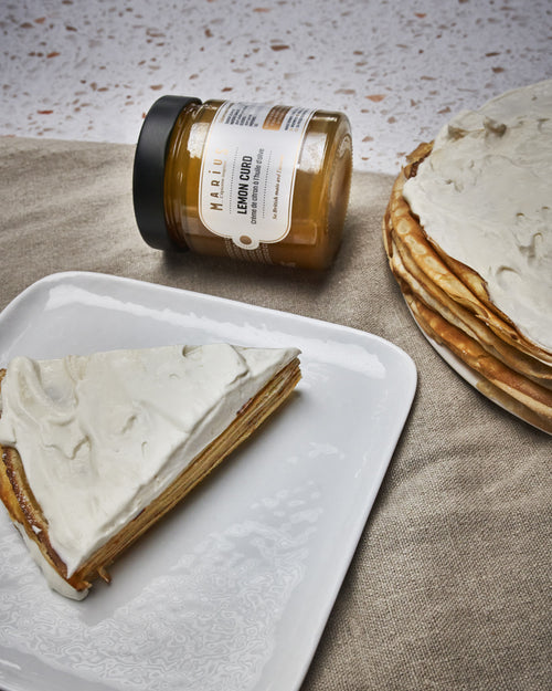 Gâteau de crêpes au lemon curd