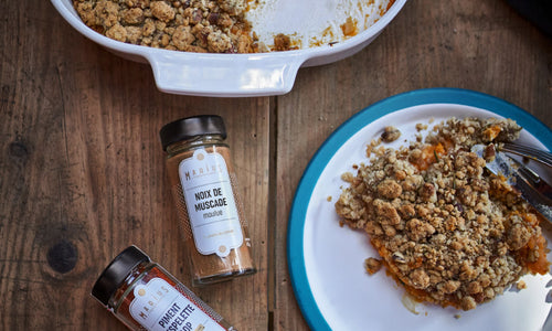 Crumble de patates douces et noix de pécan