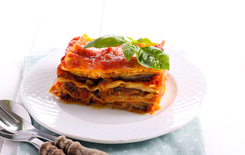Lasagnes de boeuf et aubergines