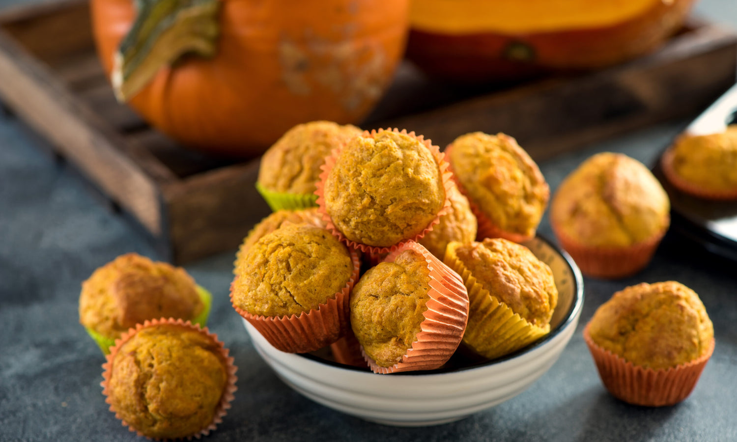 Muffins à la citrouille et aux épices