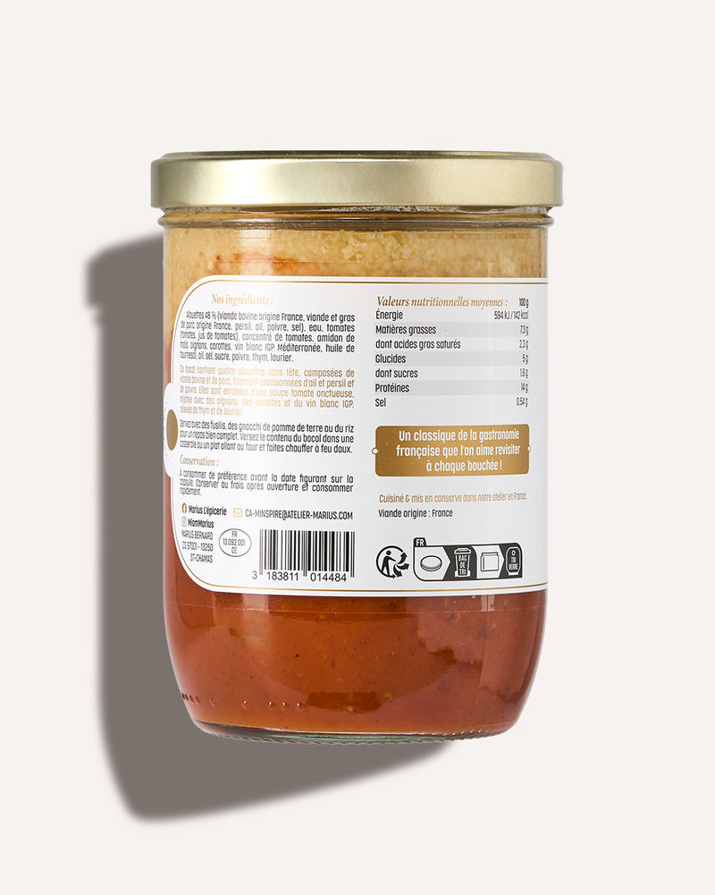 Alouettes sans tête plat cuisiné MARiUS