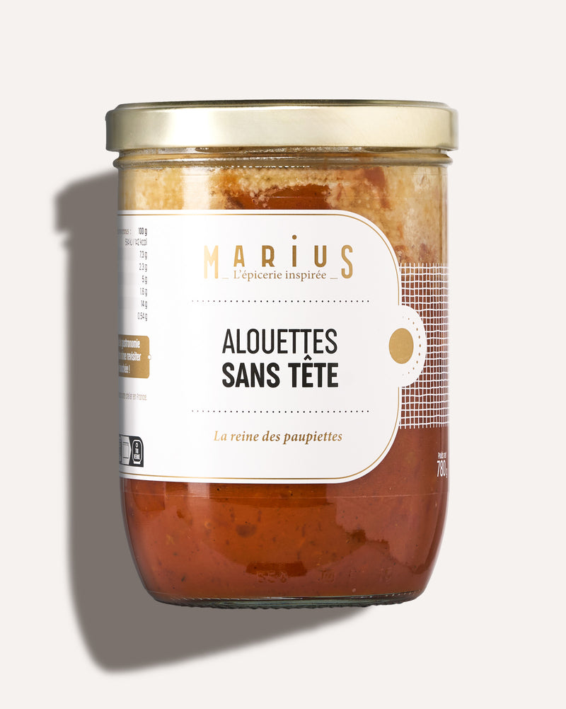 Alouettes sans tête plat cuisiné MARiUS