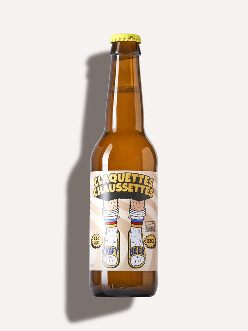 Biere claquettes chaussettes Bulles de Provence