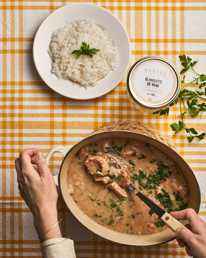 Blanquette de veau plat cuisiné MARiUS