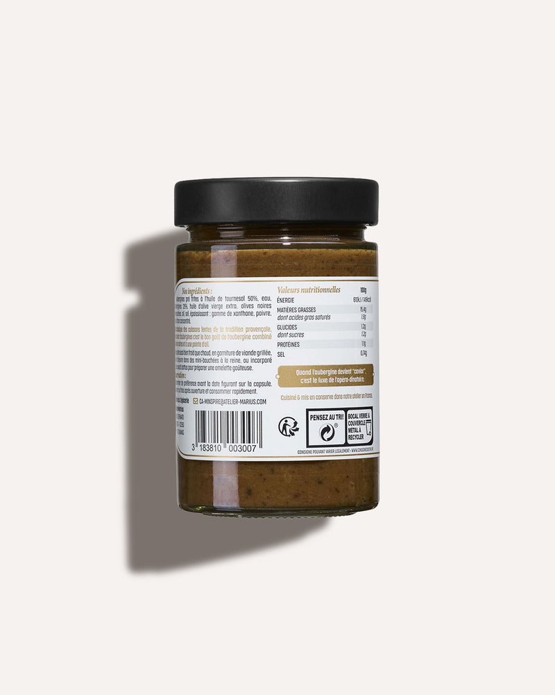 Caviar d’aubergine légume cuisiné MARiUS