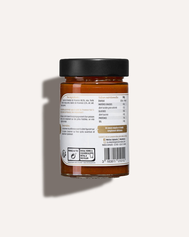 Concassé de tomates au basilic légume cuisiné MARiUS