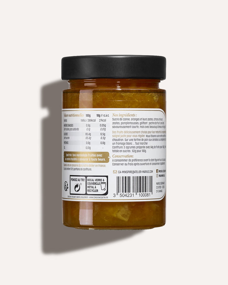 Confiture aux 3 agrumes MARiUS