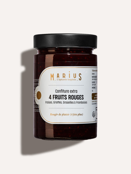 Confiture aux 4 Fruits Rouges