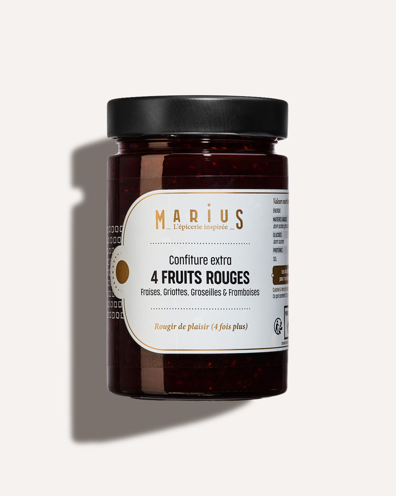 Confiture aux 4 fruits rouges MARiUS