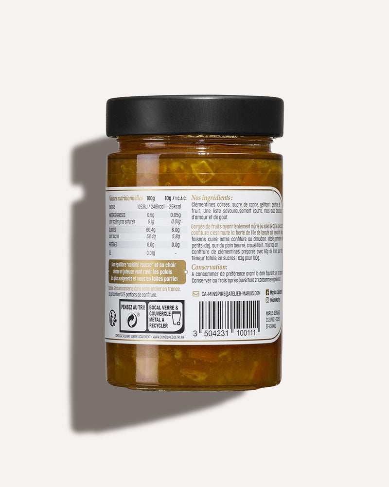 Confiture de clémentines Corses MARiUS