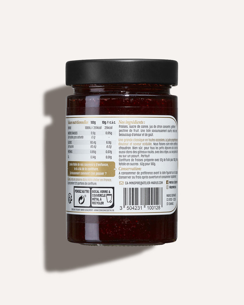 Confiture de fraises MARiUS