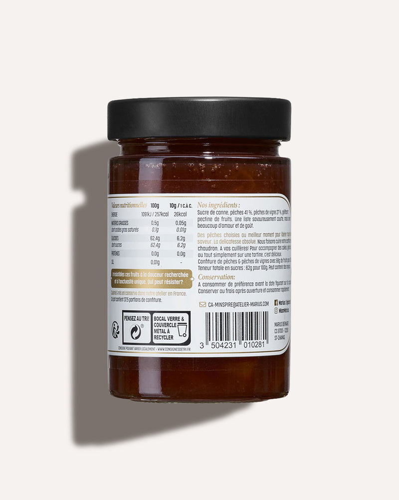 Confiture de pêches & pêches de vignes MARiUS
