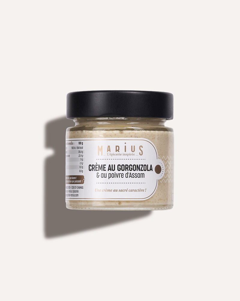 Crème au gorgonzola & au poivre d’Assam tartinable MARiUS