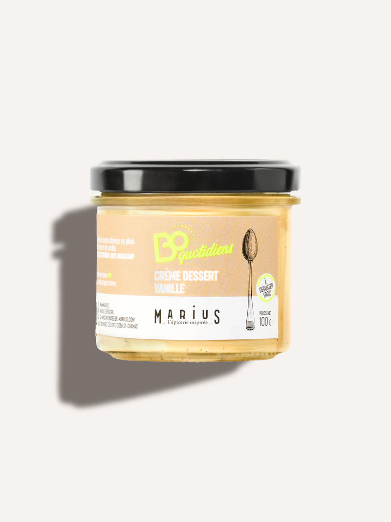 Crème dessert vanille dessert individuel BoQuotidiens MARiUS