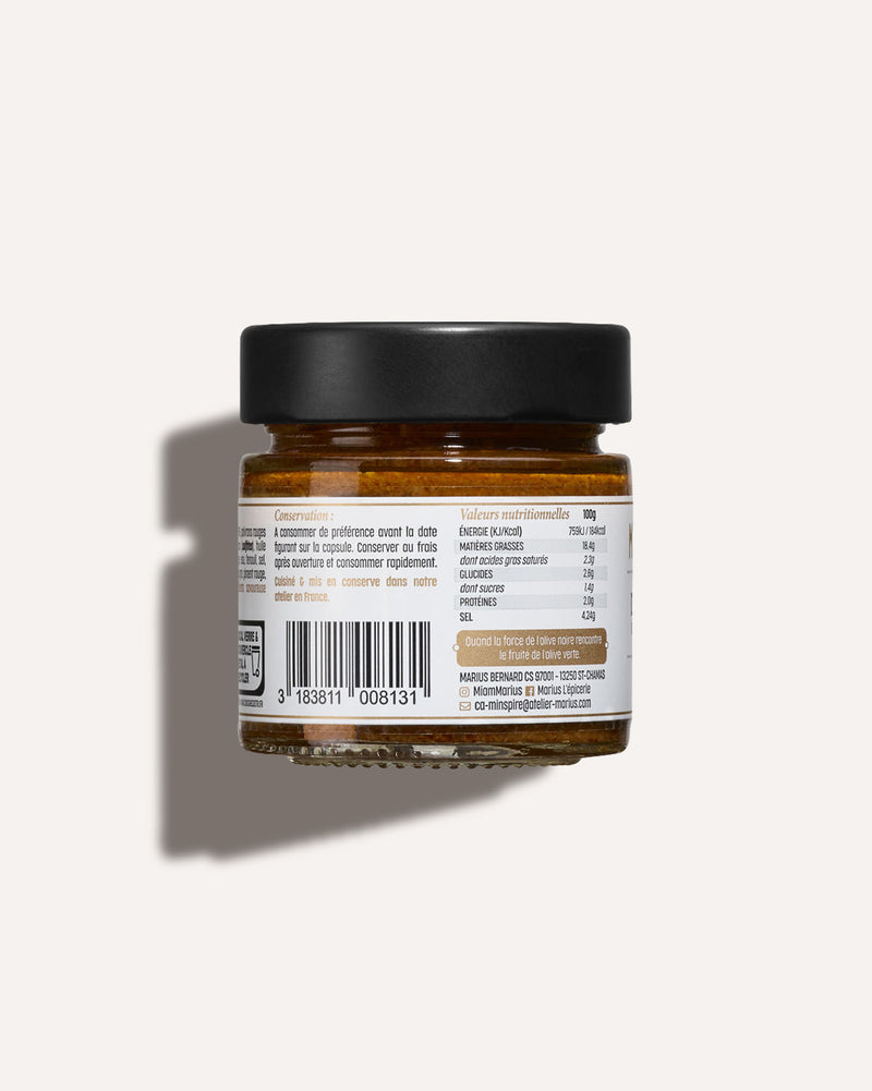 Duo d’olives à la méditerranéenne tartinable MARiUS