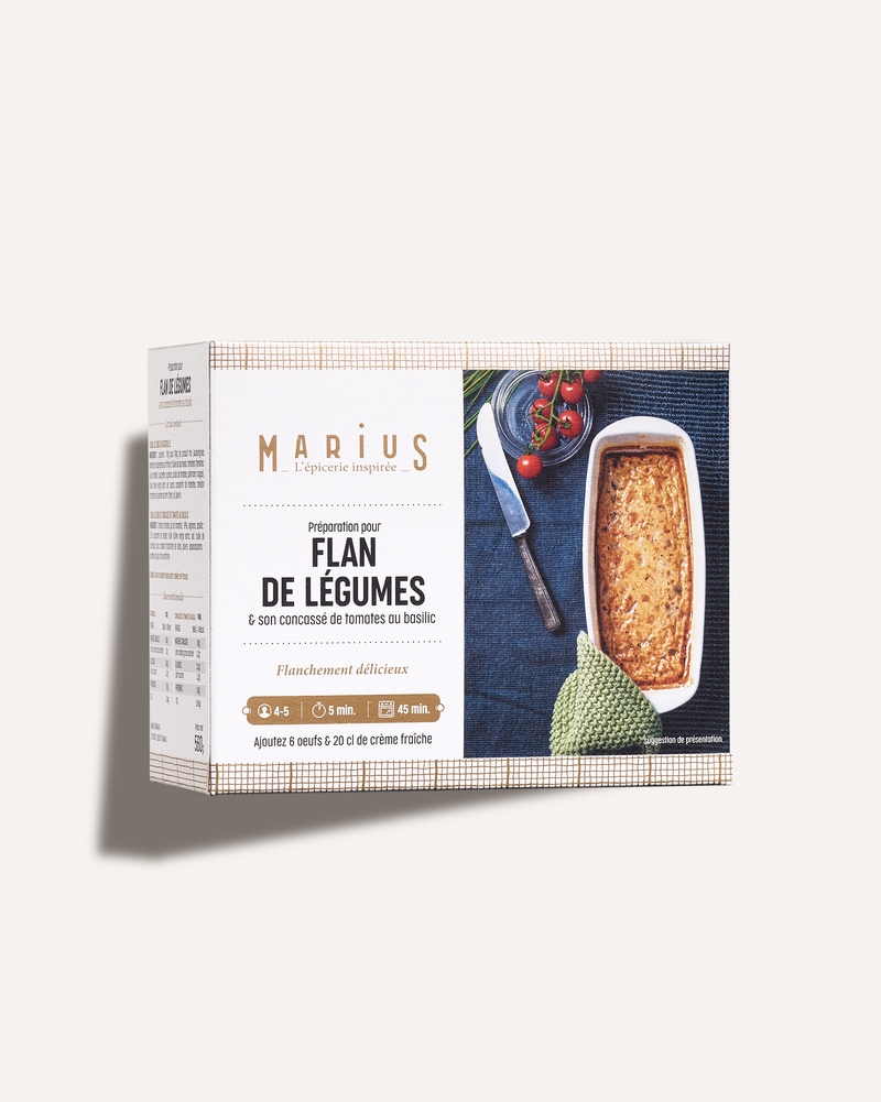 Flan de légumes légumes cuisinés MARiUS