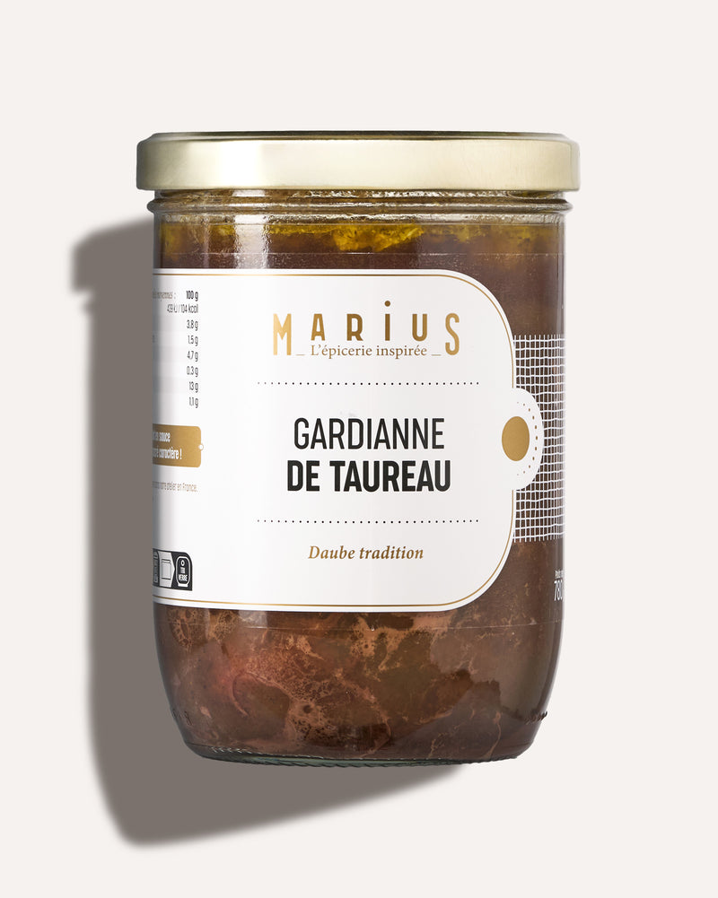 Gardianne de taureau plat cuisiné familial MARiUS