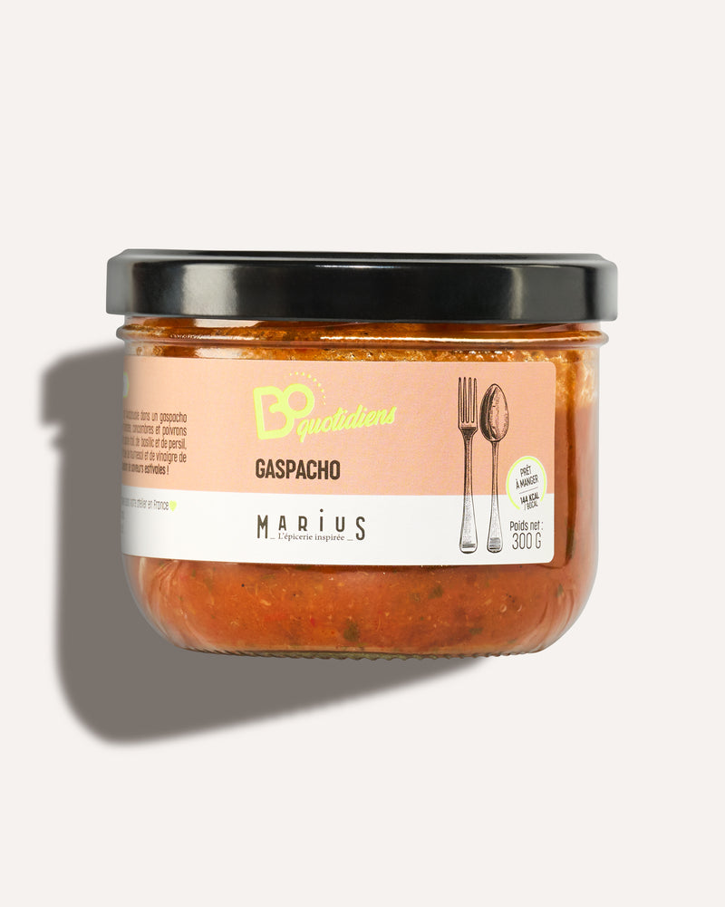 Gaspacho plat cuisiné individuel BoQuotidiens MARiUS