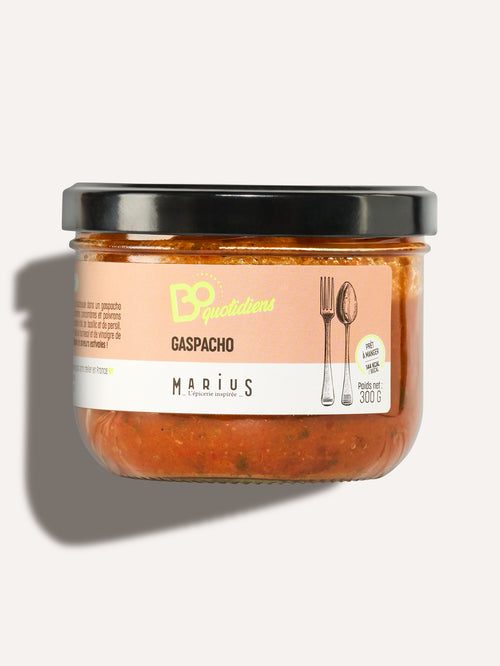 Gaspacho plat cuisiné individuel BoQuotidiens MARiUS