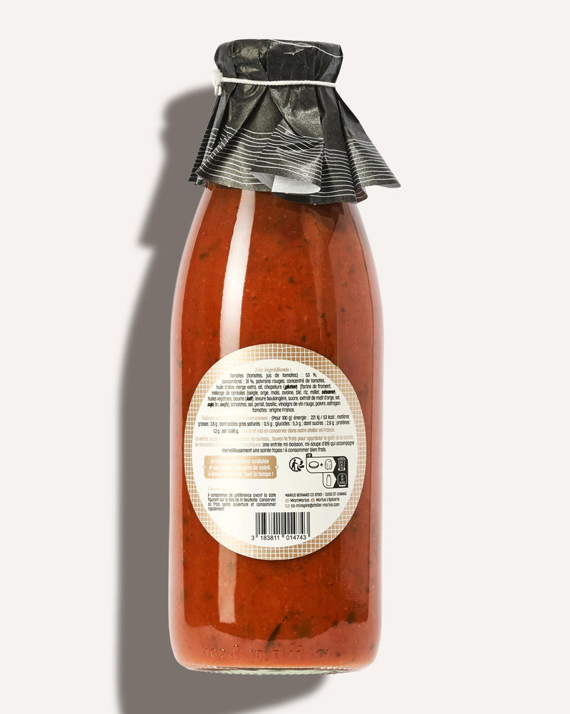 Gaspacho légume cuisiné soupe MARiUS