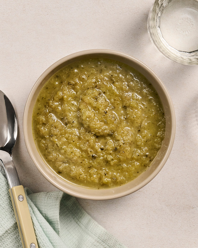 Gaspacho vert plat cuisiné individuel BoQuotidiens MARiUS