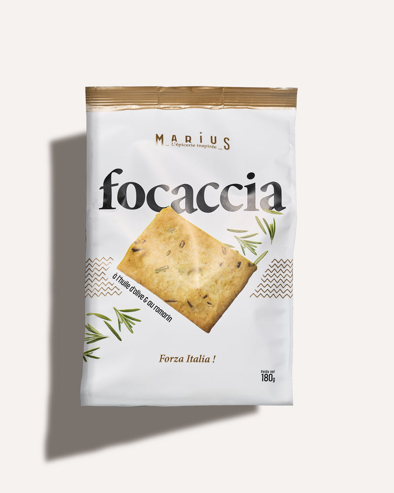 Focaccia à l'huile d'olive et au Romarin
