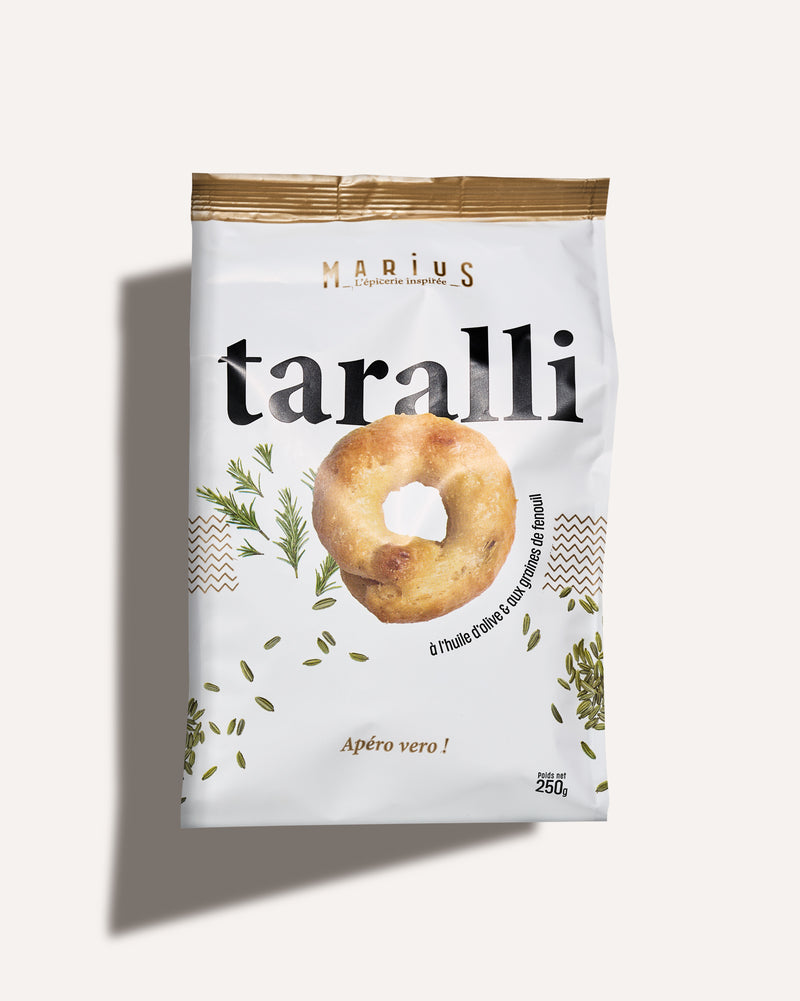 Taralli à l'huile d'olive et aux graines de fenouil