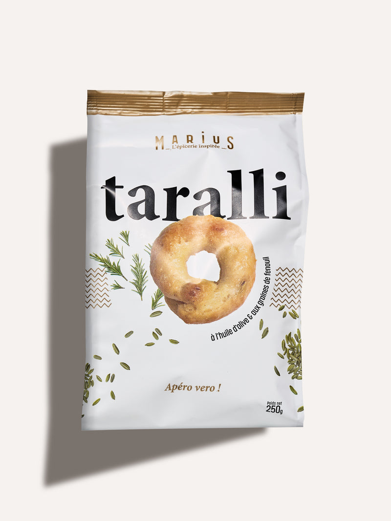 Taralli à l'huile d'olive et aux graines de fenouil